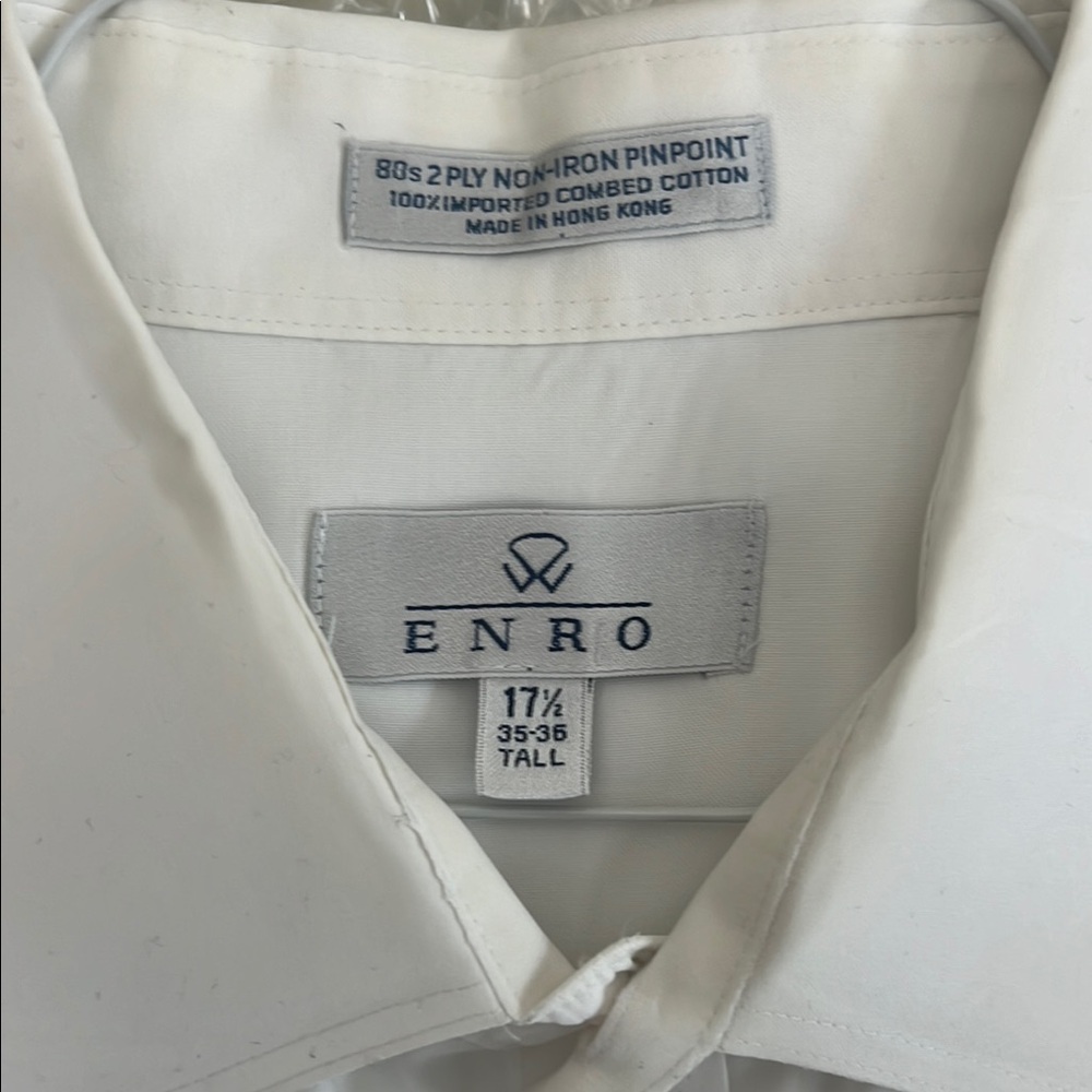 Brooks Brothers White Dress Shirt Crisp Collar